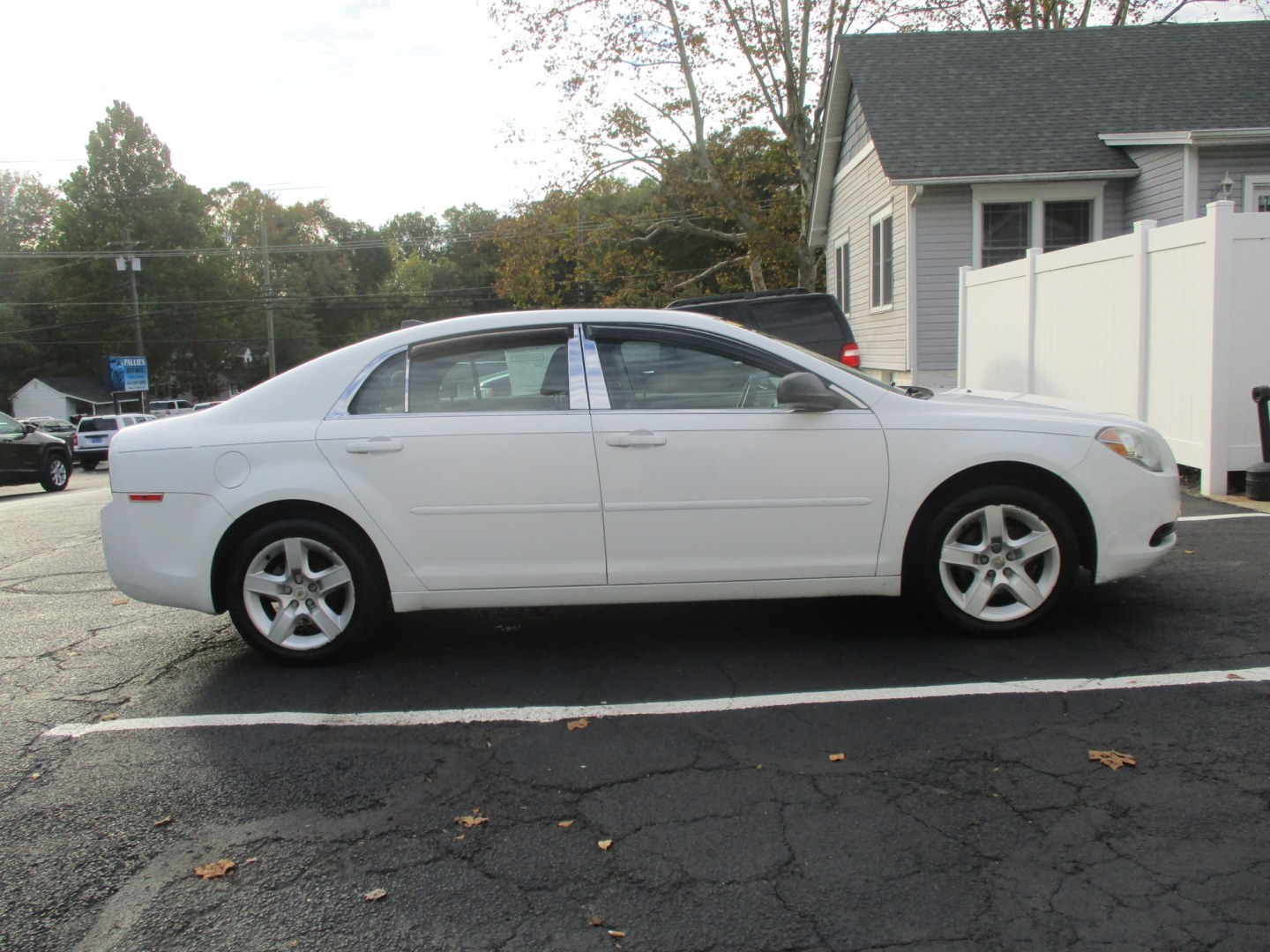 2012 WHITE Chevrolet Malibu LS (1G1ZB5E01CF) with an 2.4L L4 DOHC 16V engine, 6-Speed Automatic transmission, located at 540a Delsea Drive, Sewell, NJ, 08080, (987) 867-5309, 39.752560, -75.111206- Photo#8