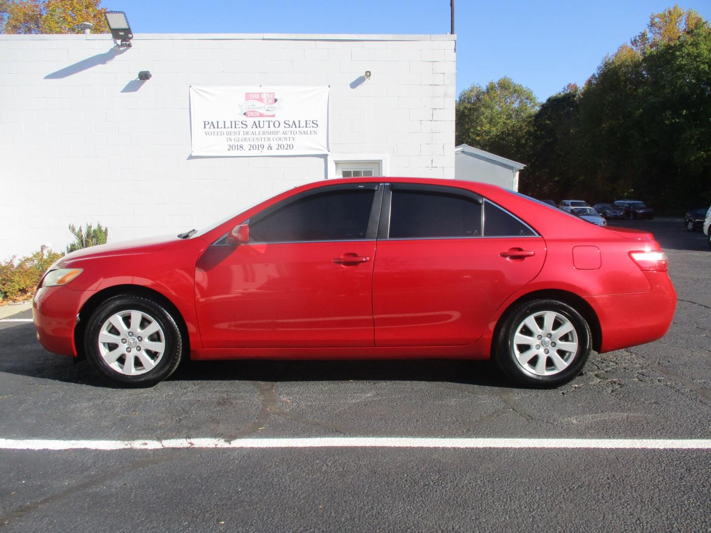 2007 RED Toyota Camry CE 5-Spd AT (4T1BE46K17U) with an 2.4L L4 DOHC 16V engine, 5A OD transmission, located at 540a Delsea Drive, Sewell, NJ, 08080, (987) 867-5309, 39.752560, -75.111206- Photo#1