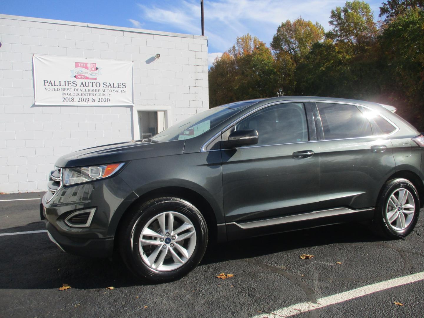 2015 GREEN Ford Edge SEL AWD (2FMTK4J87FB) with an 3.5L V6 DOHC 24V engine, 6A transmission, located at 540a Delsea Drive, Sewell, NJ, 08080, (987) 867-5309, 39.752560, -75.111206- Photo#1