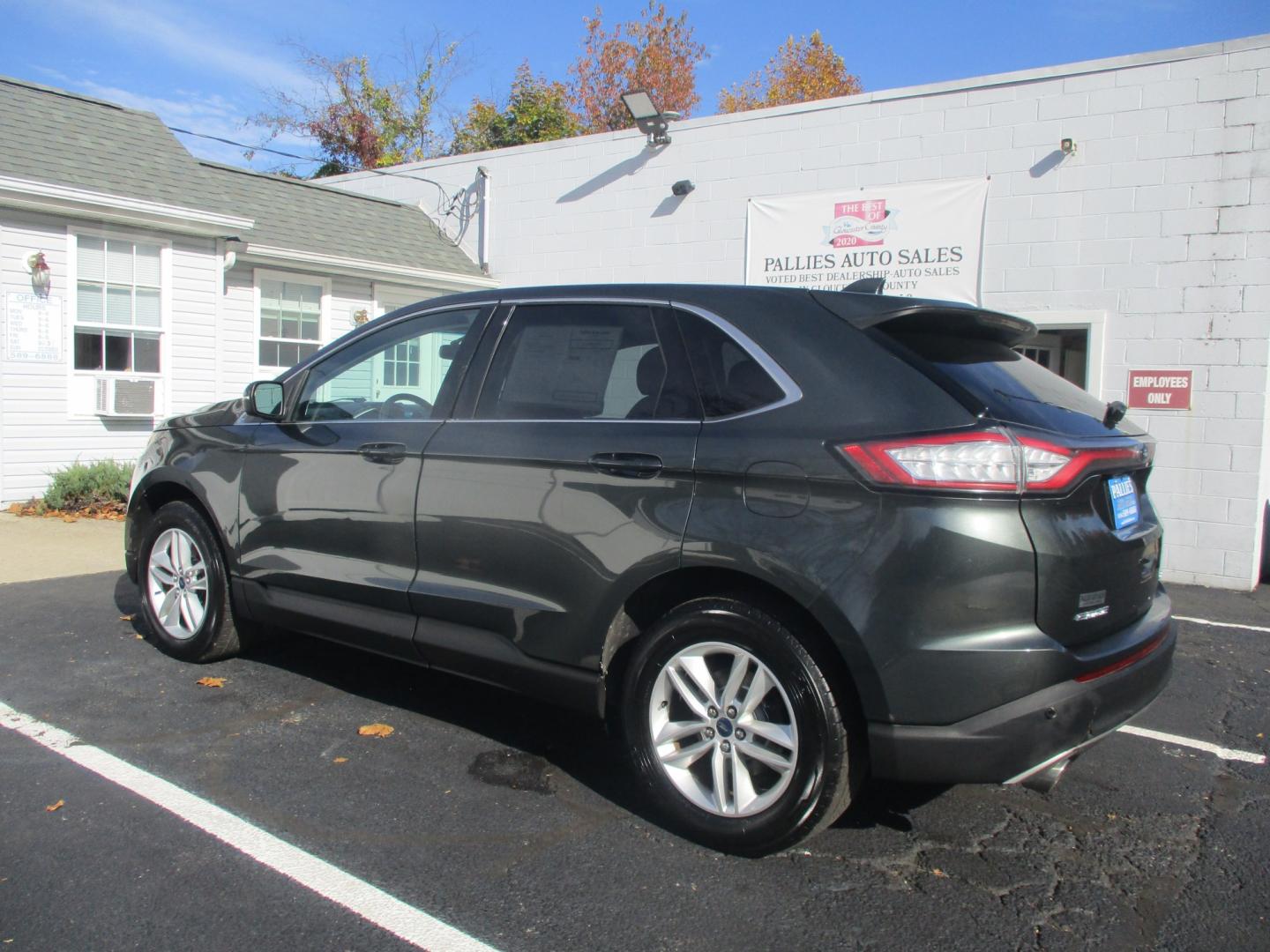 2015 GREEN Ford Edge SEL AWD (2FMTK4J87FB) with an 3.5L V6 DOHC 24V engine, 6A transmission, located at 540a Delsea Drive, Sewell, NJ, 08080, (987) 867-5309, 39.752560, -75.111206- Photo#3