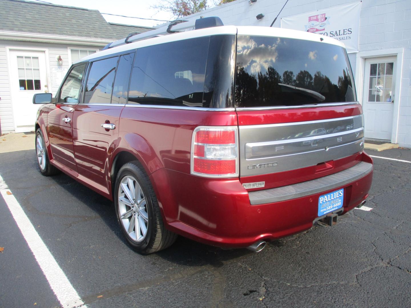 2014 RED Ford Flex Limited AWD (2FMHK6D85EB) with an 3.5L V6 DOHC 24V engine, 6-Speed Automatic Overdrive transmission, located at 540a Delsea Drive, Sewell, NJ, 08080, (987) 867-5309, 39.752560, -75.111206- Photo#2