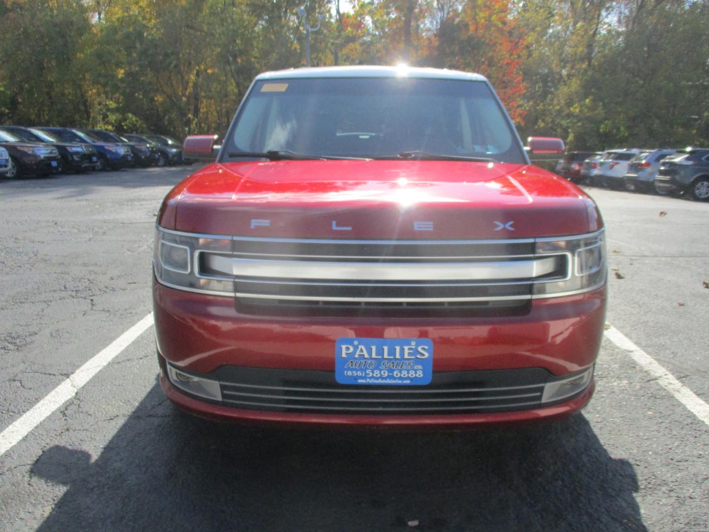 2014 RED Ford Flex Limited AWD (2FMHK6D85EB) with an 3.5L V6 DOHC 24V engine, 6-Speed Automatic Overdrive transmission, located at 540a Delsea Drive, Sewell, NJ, 08080, (987) 867-5309, 39.752560, -75.111206- Photo#8