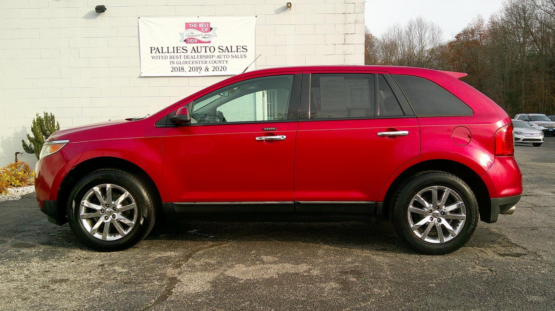 2011 RED Ford Edge SEL FWD (2FMDK3JC3BB) with an 3.5L V6 DOHC 24V engine, 6-Speed Automatic transmission, located at 540a Delsea Drive, Sewell, NJ, 08080, (987) 867-5309, 39.752560, -75.111206 - Photo#1