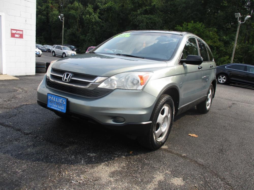 2010 Green Honda CR-V LX 2WD 5-Speed AT (5J6RE3H36AL) with an 2.4L L4 DOHC 16V engine, 5-Speed Automatic transmission, located at 540a Delsea Drive, Sewell, NJ, 08080, (856) 589-6888, 39.752560, -75.111206 - Photo #0