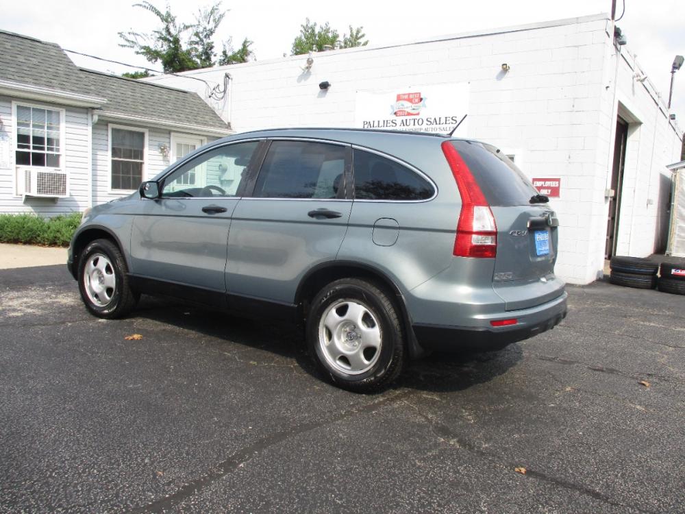 2010 Green Honda CR-V LX 2WD 5-Speed AT (5J6RE3H36AL) with an 2.4L L4 DOHC 16V engine, 5-Speed Automatic transmission, located at 540a Delsea Drive, Sewell, NJ, 08080, (856) 589-6888, 39.752560, -75.111206 - Photo #3
