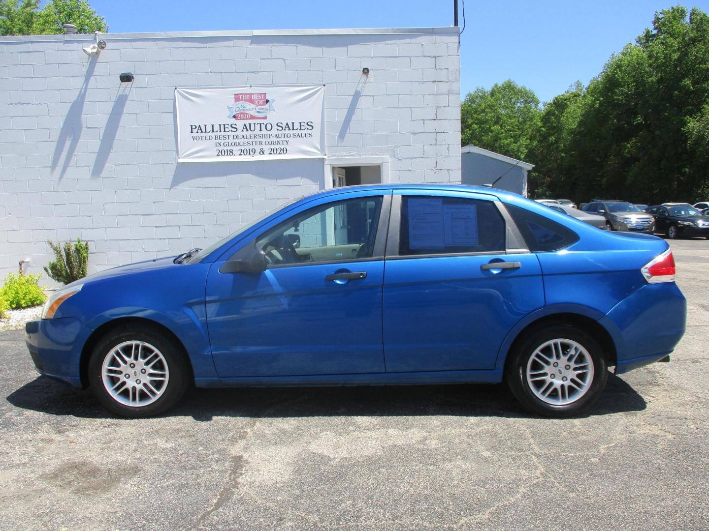 2010 BLUE Ford Focus SE Sedan (1FAHP3FN2AW) with an 2.0L L4 DOHC 16V engine, located at 540a Delsea Drive, Sewell, NJ, 08080, (987) 867-5309, 39.752560, -75.111206 - Photo#1