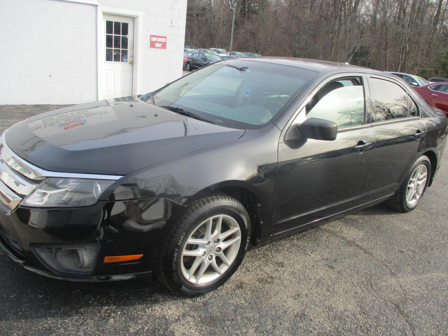 2012 BLACK Ford Fusion S (3FAHP0GA5CR) with an 2.5L L4 DOHC 16V engine, located at 540a Delsea Drive, Sewell, NJ, 08080, (987) 867-5309, 39.752560, -75.111206 - Photo#0