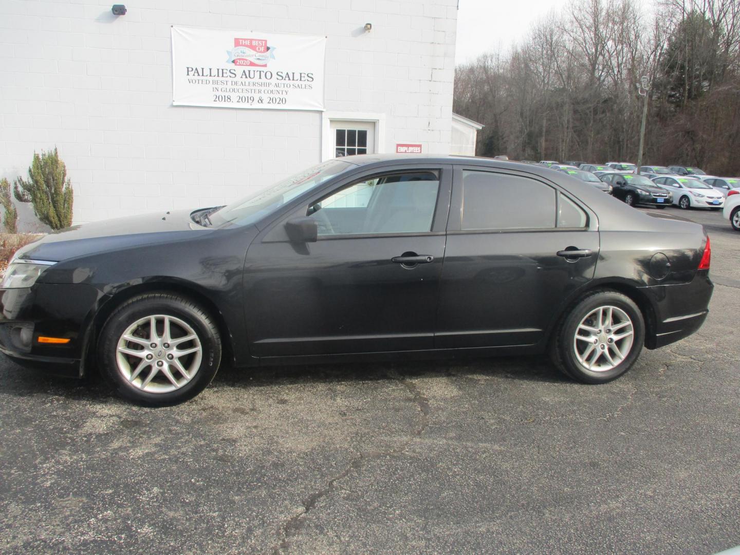 2012 BLACK Ford Fusion S (3FAHP0GA5CR) with an 2.5L L4 DOHC 16V engine, located at 540a Delsea Drive, Sewell, NJ, 08080, (987) 867-5309, 39.752560, -75.111206 - Photo#1
